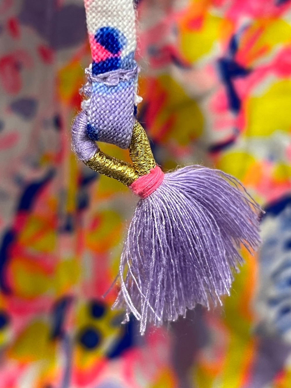 Lilly Pulitzer Baybreeze 100% Linen Shorts So Snappy Print Tassel Drawstring - Picture 7 of 8
